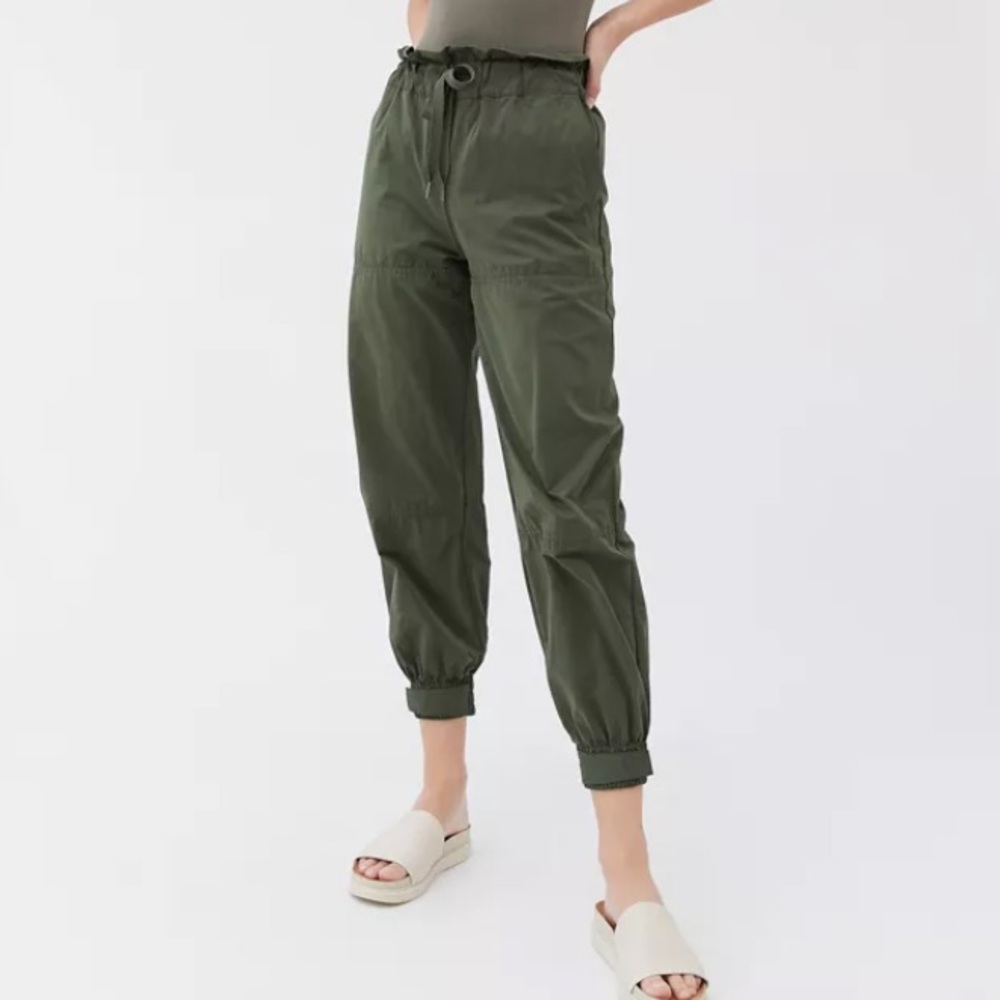Green Urban Outfitters High Waisted Cargo Pants